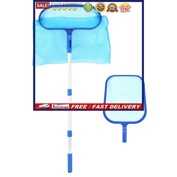 Pool Skimmer Net with Pole Telescopic Cleaning Net Kits for Pool Pond Clean