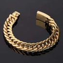 20cm Metal Bracelet Men Hip Hop Electroplated Chain Bracelet Streetwear Jewel