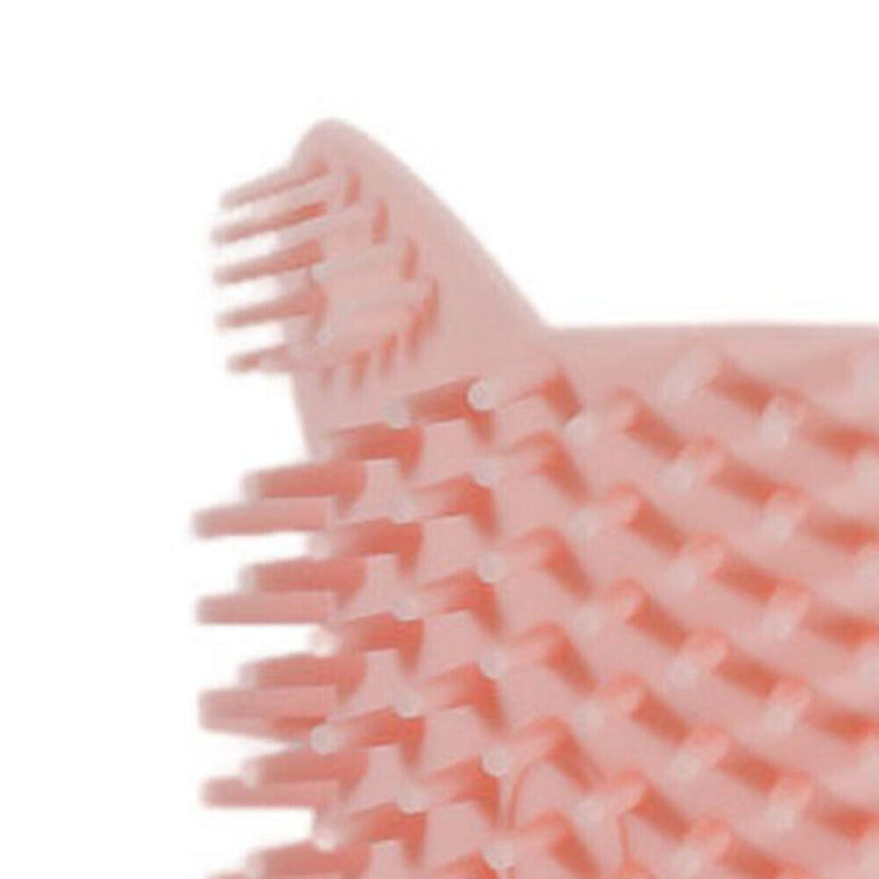 Cat Corner Scratching Rubbing Brush Massage Comb Scratcher Pet Toys (Pink) Newly