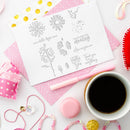 Flower Square Border Paper Cut Dies Stencil Silicone Seal Stamp Mold (C) Newly