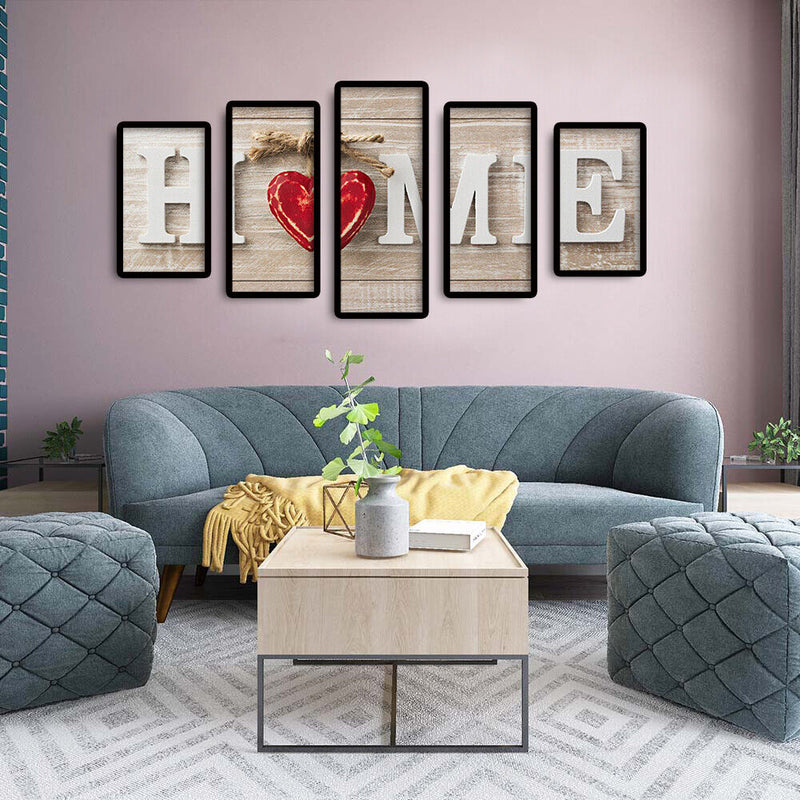 Full Cross Stitch 11CT Cotton Thread DIY 5 Panels HOME Handmade Stamped Decor