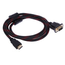Full HD HDMI-compatible Male to 15 Pin VGA Connector Adapter Converter Cable for