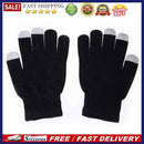 Women Men Touch Screen Soft Cotton Winter Gloves Warmer Smartphone Black