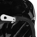 Women/Men PVC Clear Waterproof Backpacks Teen Hologram Schoolbags/Black