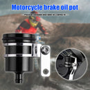 Universal Motorcycle Brake Fluid Reservoir Clutch Tank Oil Cup (Black) Newly
