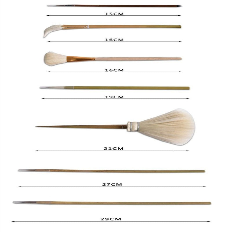 wooden handle Handcraft Dust DIY Pottery Clay Tool Sculpture Pen Ceramic Brush