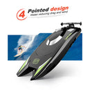 25km/h RC Boat 2.4GHz High Speed 4CH Remote Control Racing Ship (Black E) Newly