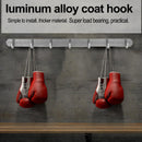 Wall Mounted Hooks Coats Clothes Hat Row Hook Towel Hanger Rack(7 Hooks