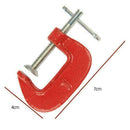 2Pcs G Clamp Set Small Heavy Duty Screw C Clamps For Wood A9C8 & Work Metal S5F3