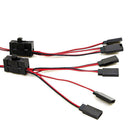 RC oil truck On/off Controller 4-way LED Light Y-line Splitter Split Cable