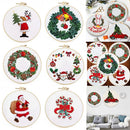 Handmade Cross Stitch Kit Merry Christmas Christmas Embroidery Embroidery Hoop