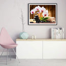 5D DIY Full Round Drill Diamond Painting Phalaenopsid Home Decoration Art Craft