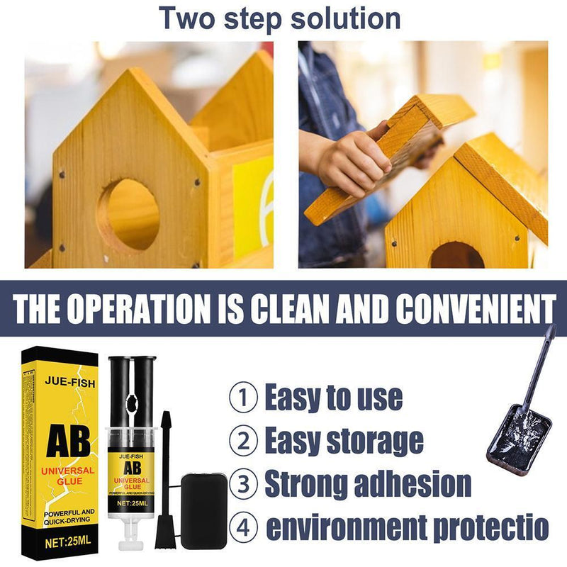 A + B Metal Repairing Super Glue Water Tank Casting Welding Agent Glues Kit
