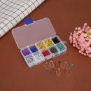 300pcs 10 Colors Gourd Safety Pins Metal Clips Knitting Stitch Marker (1)