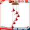 Solar Power Color Changing Wind Chime Lamps Garden Red Bird Pendant Light