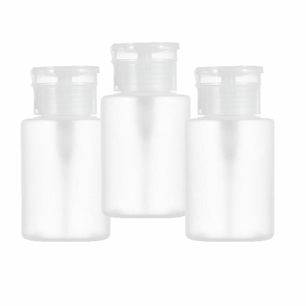 Dispenser Nail Polish Storage liquid container Push Down Pump Empty Bottle