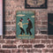 Record Couple Metal Plate Tin Sign for Bar Pub Club Cafe Wall Art Iron Painting