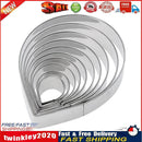 10pcs Stainless Steel Metal Fondant Cake Mold Rose Petal Cookie Cutter Newly