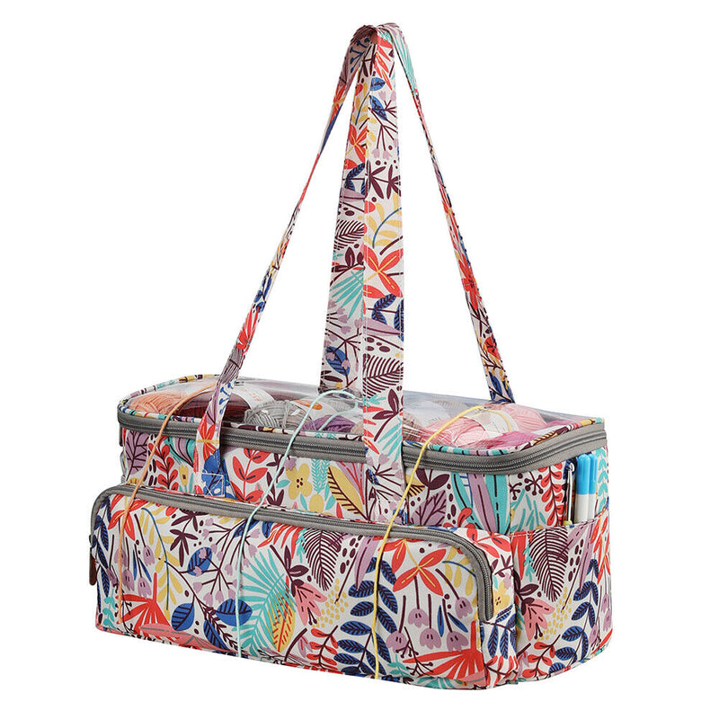 Tote Bag Knitting Needles Sewing Tool Thread Yarn Holder Organizer Handbags