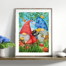 5D Diamond Painting Gnome Full Round Drill Rhinestone DIY Crafts Mosaic Pic