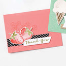 Strawberry Leaf Flower Cutting Die Embossing Stencil Card for Album DIY (A)