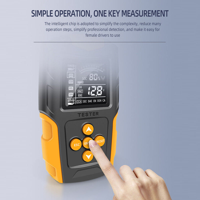 12V 24V Car Battery Tester Vehicle Gel AGM WET Lead Acid Battery Analyzer Newly