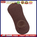 Simple Women Breathable Knitted Boat Socks Pure Color Non-slip Cotton Crib Socks