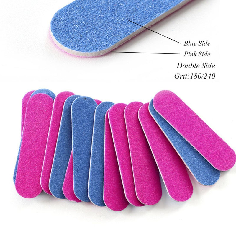 DIY Nail Care Double-sided Beauty Frosted 180/240 Mini Sandpaper Nail Files