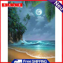 Cross Stitch Kits Full Embroidery Set 11CT Stamped Beach Needlework DIY Craft