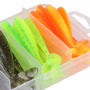 50pcs T Tail 5cm 6cm 7cm 1g 1.5g 2.1g Soft Lures Artificial Wobbler Fishing B