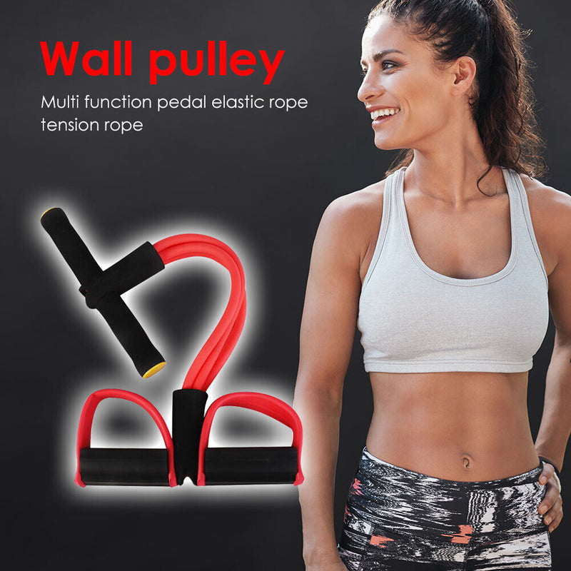 Yoga Fitness Resistance Bands Exercise Equipment Elastic Workout Gym Pull Rope