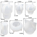 Decoration Crystal Epoxy Mold Handmade Silicone Mold Mushroom Ornament Jar Mold