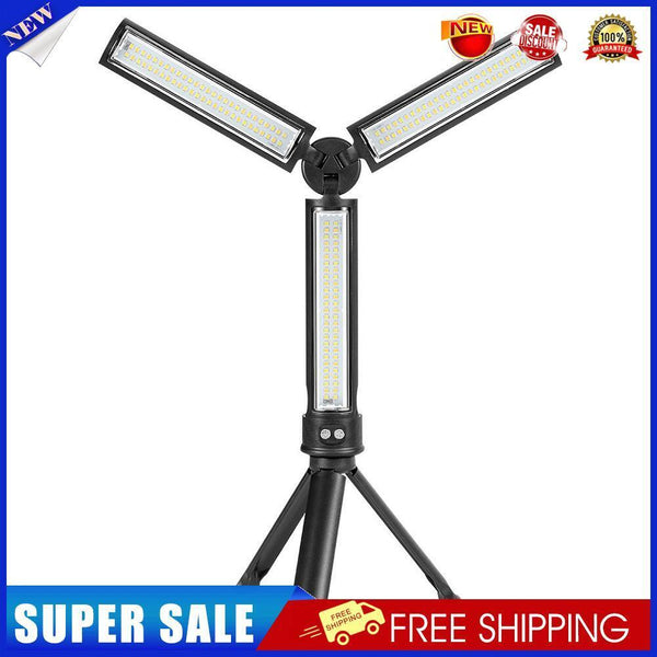 Portable 162LED Flashlight USB Folding Work Inspection Lamp with Bracket