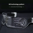 Colorful EL Wire Luminous Glasses Neon Party LED Light Up Visor Eyeglasses