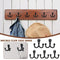 5x Double Robe Hook Heavy Duty Coat Hooks Wall Mounted for Hat hardware#