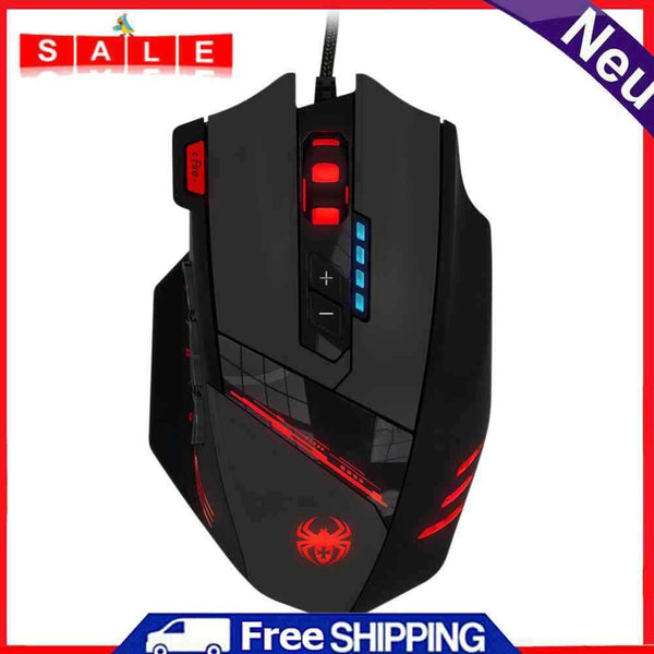 ZEALOTES C-12 Optical Gaming USB Wired 4000DPI Color Adjustable Backlight Mouse