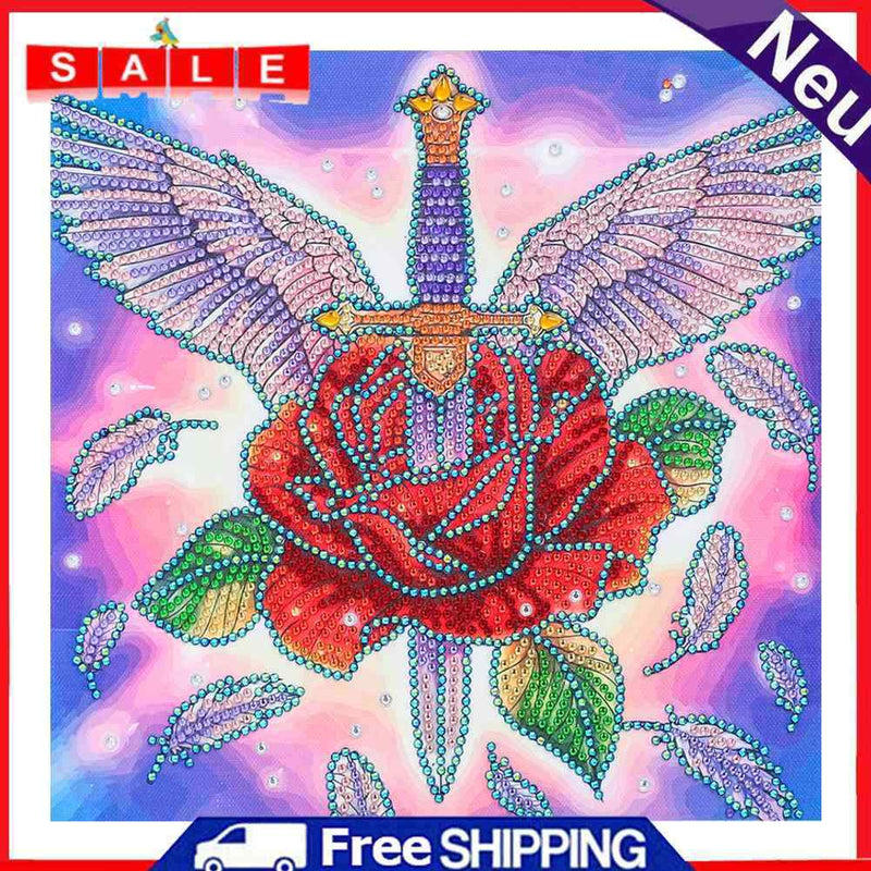 Diamond Painting Rose Partial Special Drill Picture of Rhinestone DIY Drawing