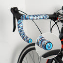 2pcs Mountain Road Folding Bike Handlebar End Stoppers Grips Plugs (Blue) Newly