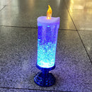 #A Night Lights 7-color Gradient LED Crystal Candles for Christmas Birthday Wedd
