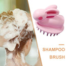 Silicone Head Scalp Massage Brush Shampoo Hair Washing Bath Comb (Pink) Newly