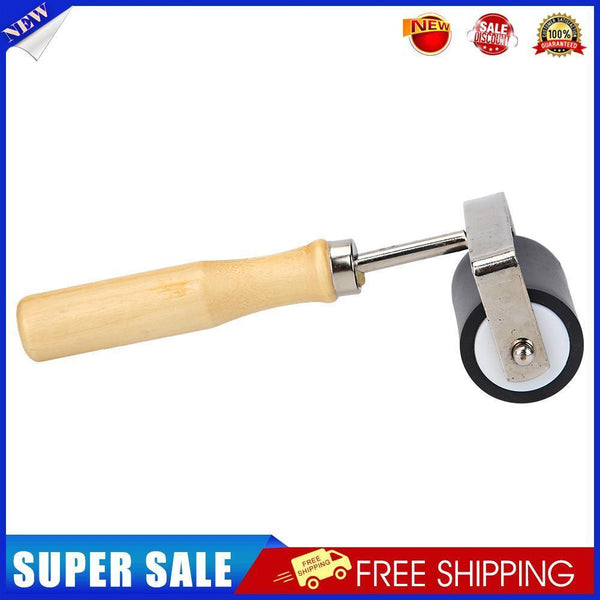 Hard Rubber Roller Wooden Handle Printing Ink Brayer Artists Art Tool (S)