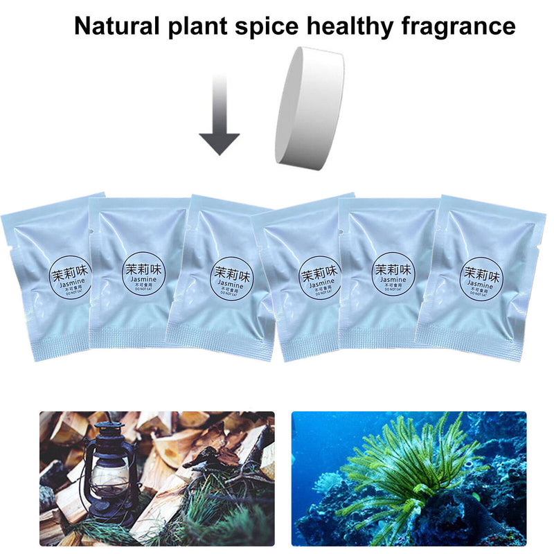 Car Aromatherapy Tablets - 6 Pcs Replacement Pads Air Freshener Refills (E)