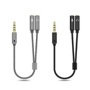 Headset 3.5mm Mic Stereo Adapter AUX Cable Jack Y Splitter Cable Audio Cable