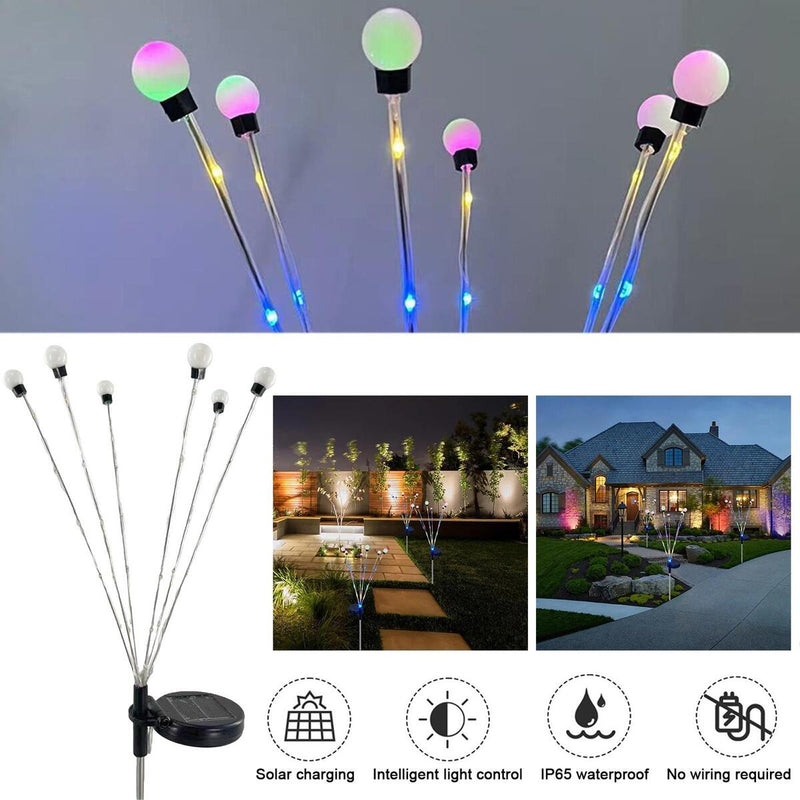 Solar LED Light Outdoor Garden Decor Landscape Light Firework Firefl!