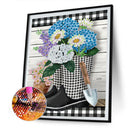 5D DIY Diamond Painting Flowers Partial Special Shape Drill Crafts Mosaic Dec