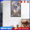 #A Elizabeth II 5D DIY Diamond Painting Kits Full Round Drill Wall Decor Art Cra