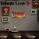 License Plate A213542 Retro Metal Tin Sign Plaque Poster Wall Art Decor (1)