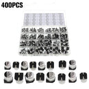 400pcs 1uF - 1000uF 24 Values SMD Aluminum Electrolytic Capacitors Kit: