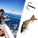 Multi Joined Fishing Lure Swimbait Wobbler Bass Sinking 7 Segment Hard Baits