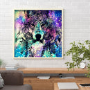 Wolf Dream Catcher 5D DIY Full Round Drill Drawing Kit Diamond Painting Ornament